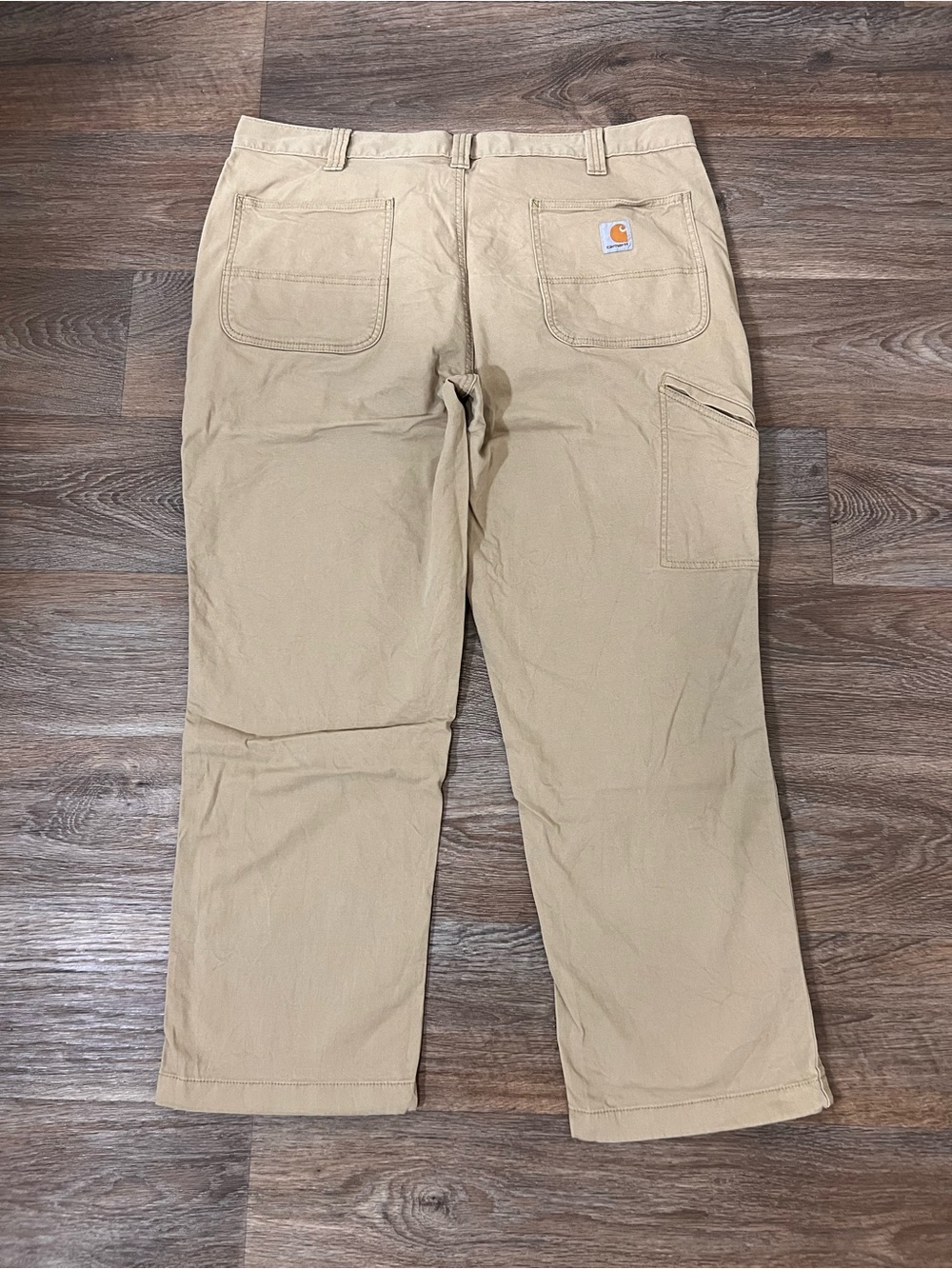 Carhartt Men's Khaki/Tan Straight-Leg Utility Cargo Pants/A730
